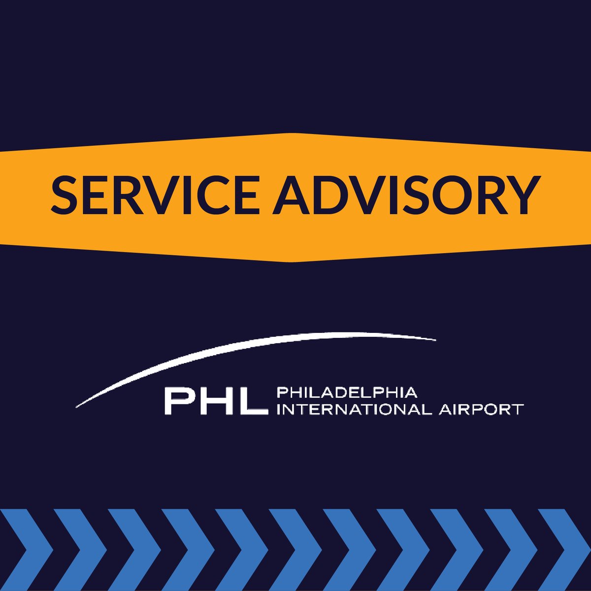Thunderstorms are currently impacting flights to and from #PHLAirport. Passengers should check with their airlines  for flight status updates.