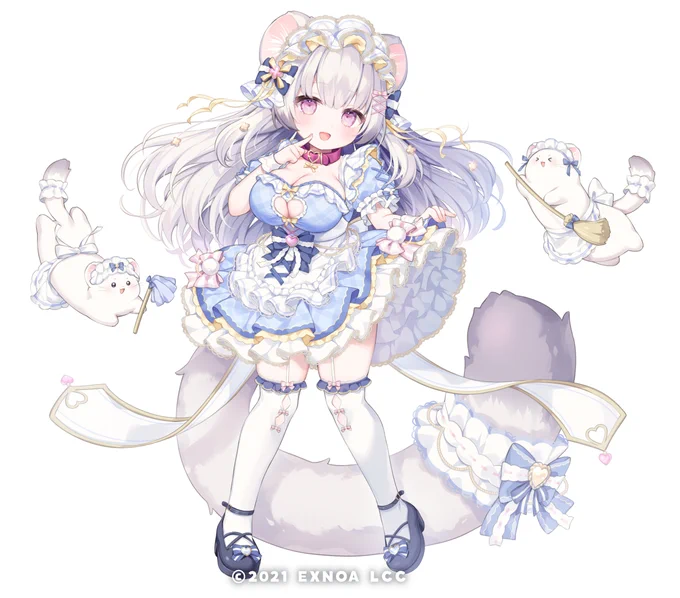 再びだいぶ~前ですが『エンジェリックリンク』にて「チリアット(メイドF)」「チリアット(HW)」担当していました #エンジェリックリンク #エンクリ