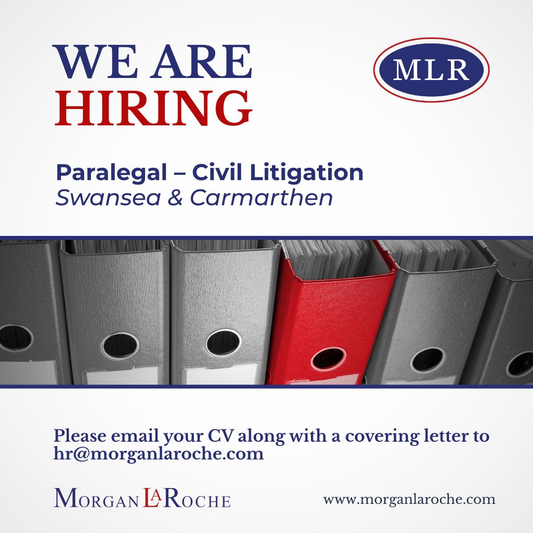 We're hiring!

We're looking for Civil Litigation Paralegals to join our respected litigation team. Work with a leading law firm on medium to high-value property disputes and commercial litigation for a strong regional and national client base.

Apply now: buff.ly/mCvonKN