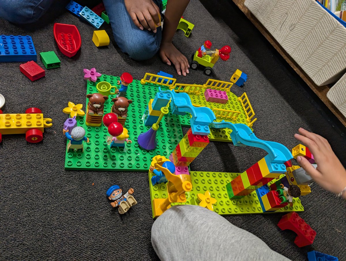 Students in 1st &amp; 2nd are participating in <a href="/LEGO_Education/">LEGO Education</a>'s The Play Spot. We spent the week discussing how we could make improvements to local parks. After a rainy field day students suggested adding shelter and more lights to one local park. #PlaySpot #LEGOWorldPlayDay