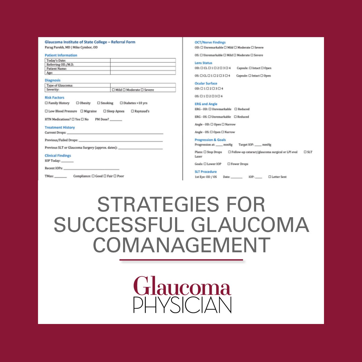Mike Cymbor, OD, and Parag D. Parekh, MD, explain how a shared-care model can improve outcomes, efficiency, and patient satisfaction. Read more: ow.ly/Zl1B50W6tEn
#GlaucomaPhysician #GPnews #comanagement #optometry #Conexiant