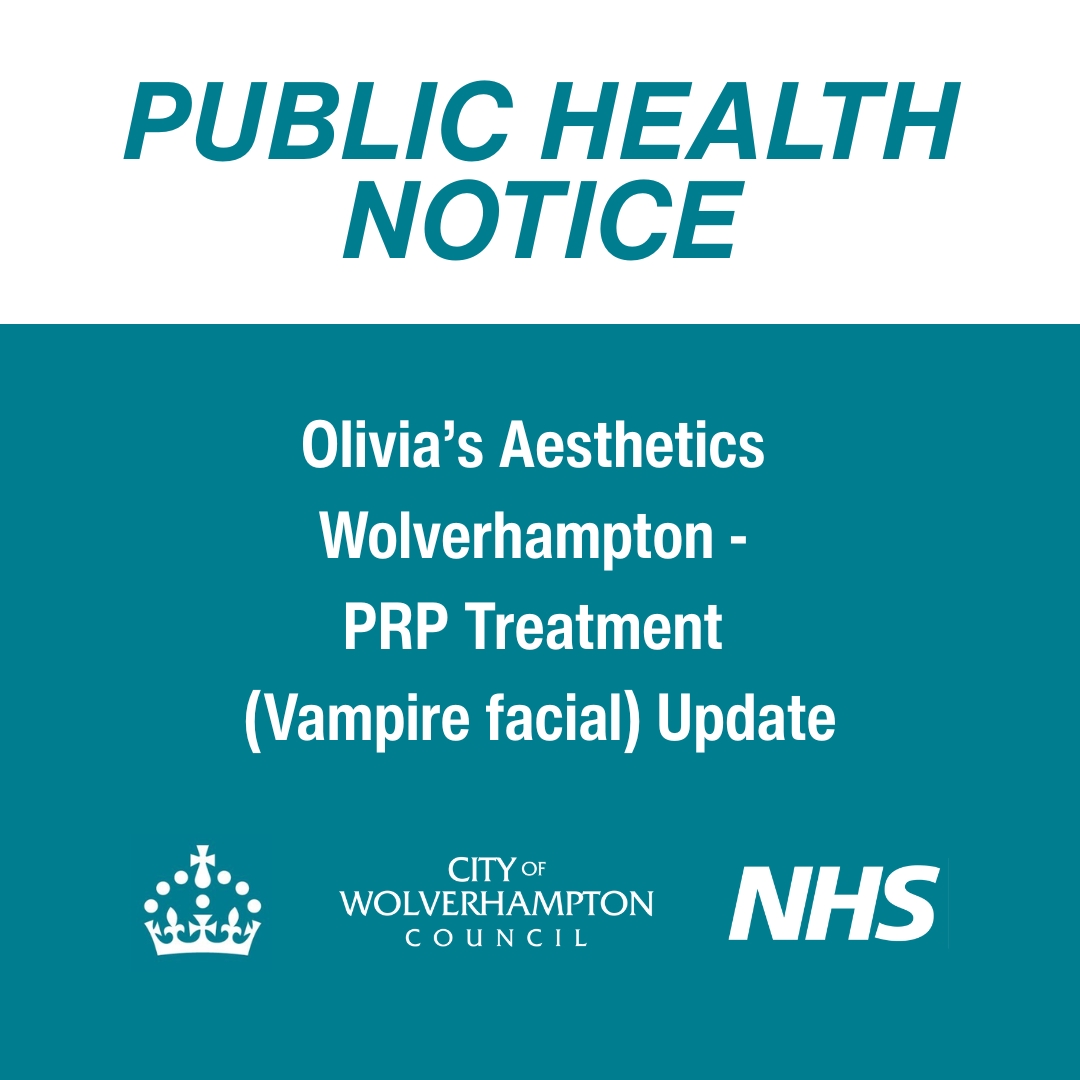 Had #VampireFacial #PRP treatments at #OliviasAesthetics #Wolverhampton? 

#UKHSA is offering free confidential blood tests as a precaution due to hygiene concerns for this treatment at this particular clinic. (1/2)

Call 0344 225 3561 from 9am-5pm Mon-Fri until 4 July.