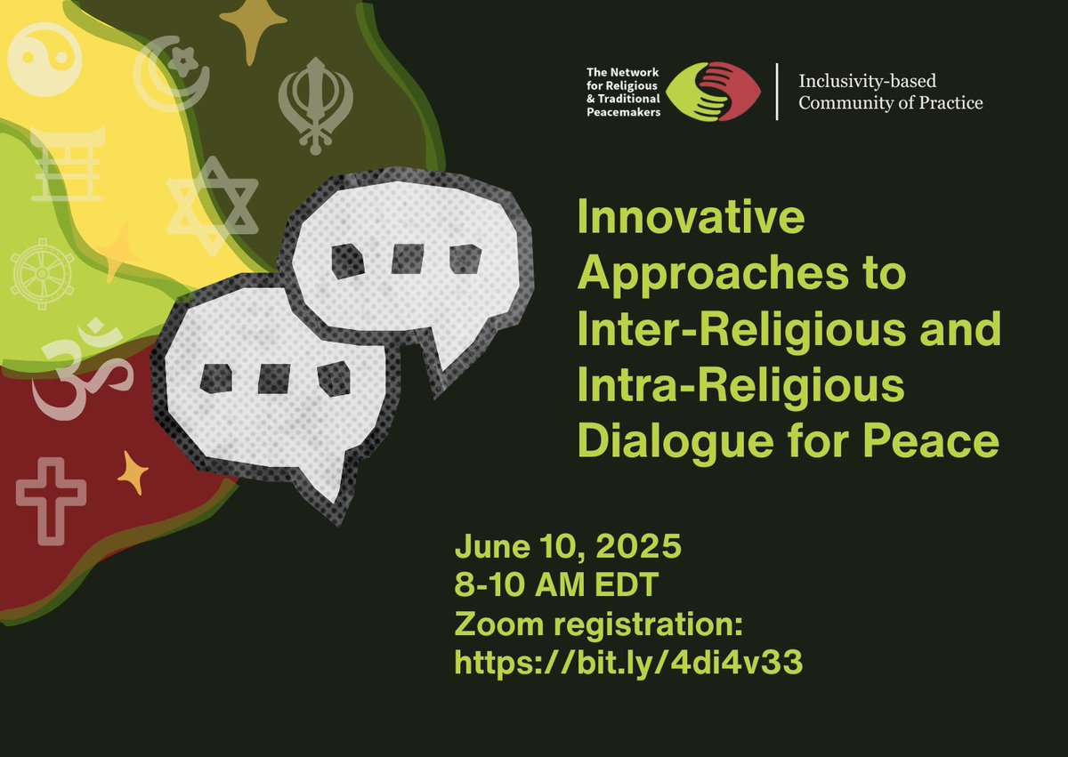 🟢Starting now!

Happy #InternationalDayofDialogeAmongCivilizations! Join us to explore the benefits and challenges of fostering meaningful communication within and across #faith communities 👉 us02web.zoom.us/meeting/regist…