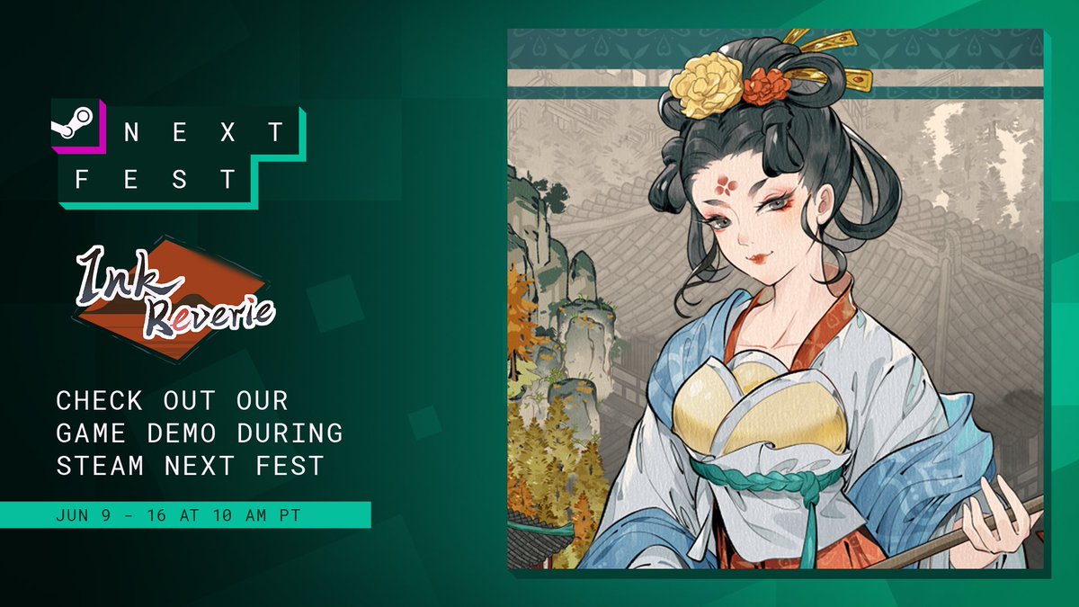 indienovacn's tweet photo. Build &amp; merge in Ink Reverie!
A casual city-builder with ancient Chinese art &amp; unique match-3 synthesis.
Play our latest demo during #SteamNextFest!
Wishlist now: https://t.co/Juv9OPXo8i
#indiedev #InkReverie https://t.co/9TBaajeOZr
