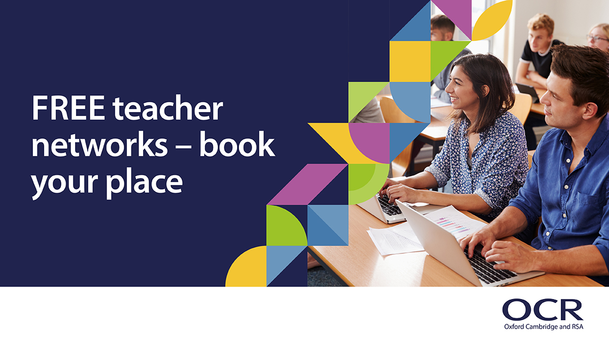 Do you teach OCR GCSE Psychology? We're running a face-to-face network in Northampton on Tues 01 July, 11am-2pm.

Please book your place to meet local teachers, ask questions and share ideas!

ow.ly/K1I050W46Vt

#GCSEPsychology #OCRPsychology