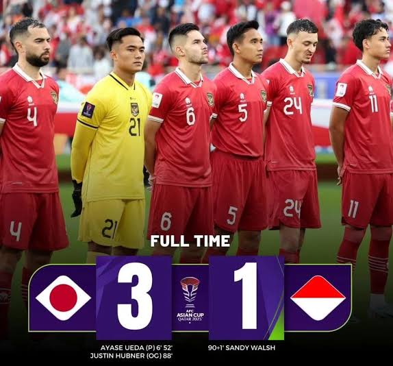 Pas Piala Asia 2023 di Qatar kebobolan 3 gol, pas pertemuan pertama di GBK kebobolan 4 gol, sekarang di Osaka menit 67 udah kebobolan 5 gol. 

Makin banyak ya kebobolannya tiap lawan Jepang, grafik kebobolannya naik hehe