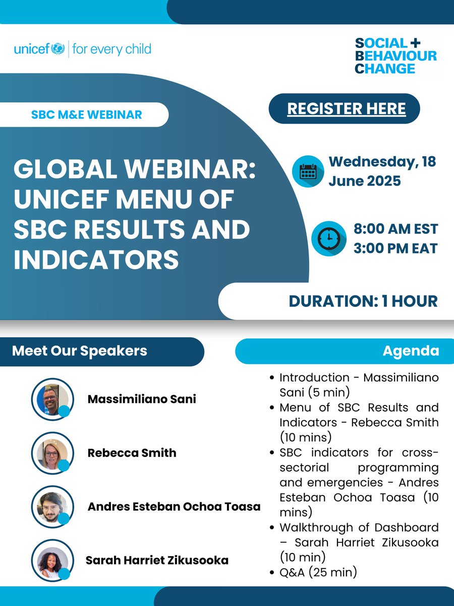 BChangeProjects's tweet image. SBC(Social &amp;amp; Behavior Change) Webinar Alert!!!
🗓️ Join for a global webinar on Wednesday, 18 June 2025
 🕗 8:00 AM EST | 3:00 PM EAT
 🔗 Register here: lnkd.in/ec5qwU2s