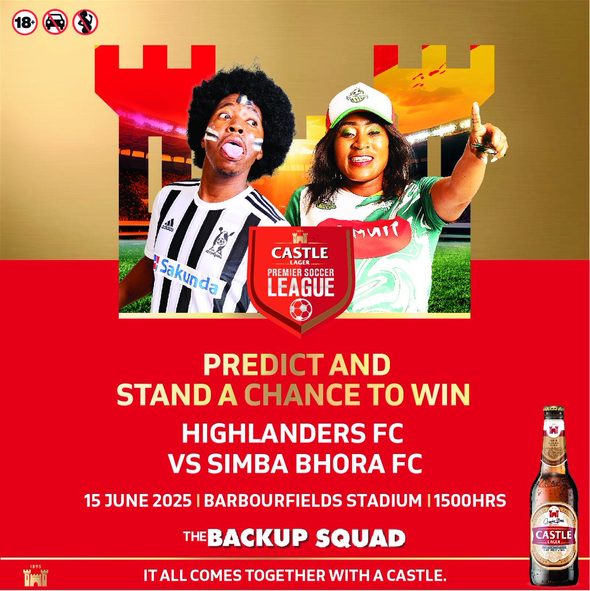 PREDICT AND STAND A CHANCE TO WIN! Stand a chance to win one of TEN cases to share with your #BackupSquad! Simply tell us which team will win or if the match will end in a draw!