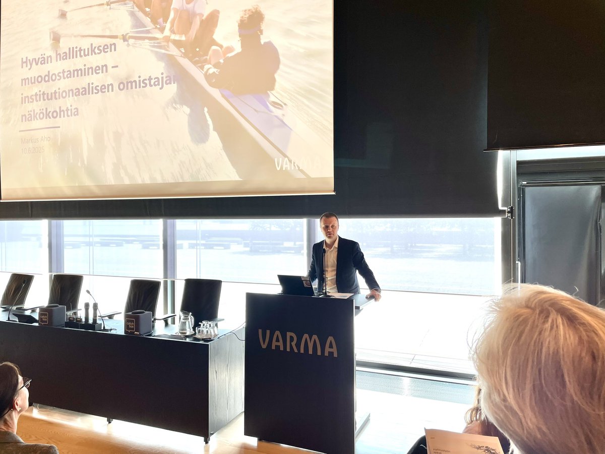 Sarjassaan toinen #DIFFuture-ohjelma päättyy tänään seminaarin merkeissä. <a href="/varma_tweet/">Työeläkeyhtiö Varma</a> tarjoaa puitteet, kun teemana on ”Tie hyvään hallitustyöhön”. #DIFtilaisuus