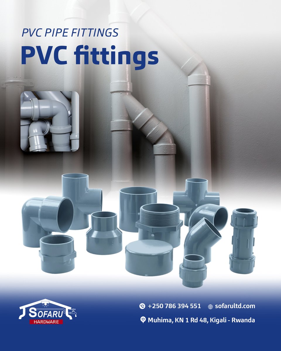 DIN standard PVC pressure pipe fitting systems are available in a variety of fitting types (including straight, elbow, tee, etc.) to suit different applications and requirements. 

Plus complete solutions for every space:
→ Modern Toilets &amp; Bathtubs
→ High-Flow Valves &amp; Showe