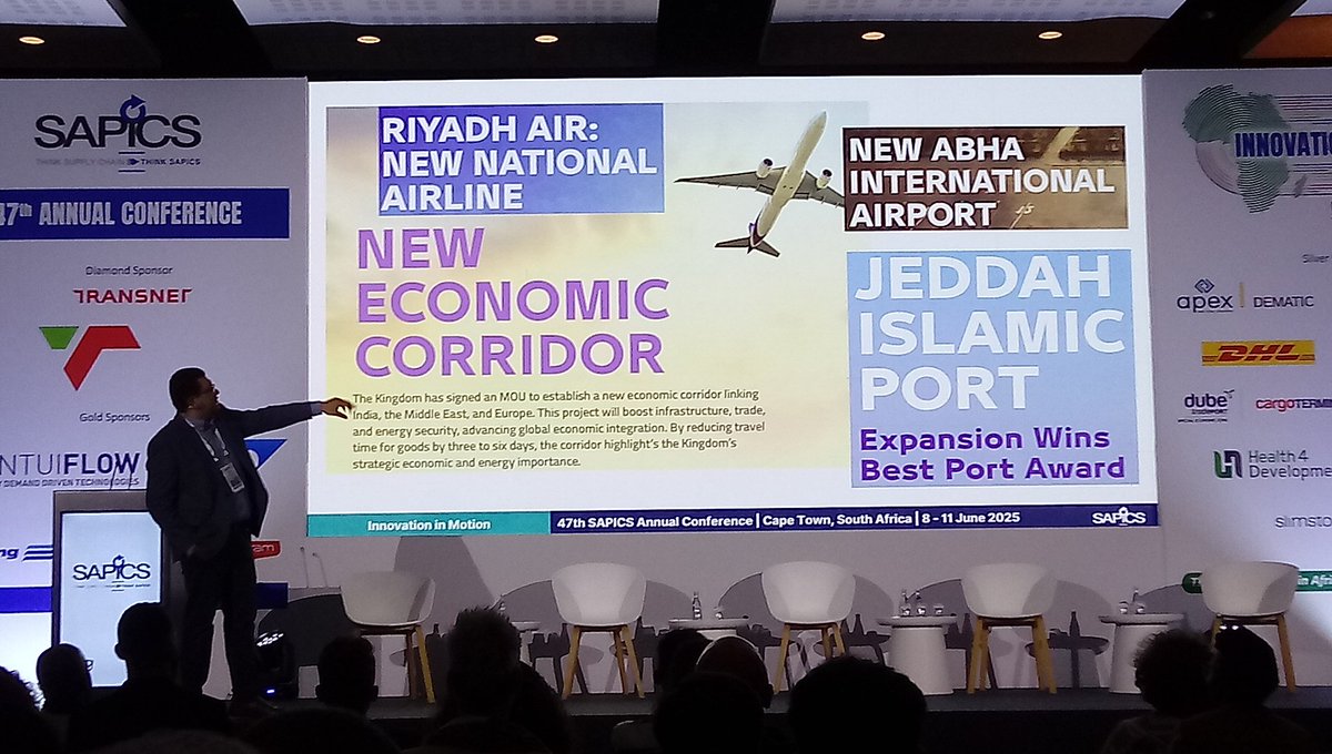 shabierja's tweet image. Saudi Arabia 2030: Shaping the Future of Supply Chains. Samer Almadhoun, Managing Partner, Muhakat Institute - Amman, Jordan. @SAPICS01 #SAPICS2025 #InnovationInMotion #SupplyChainAfrica #CapeTownConference