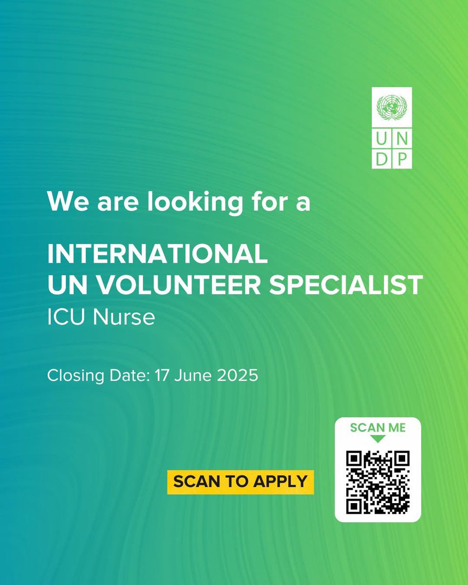 📣 We're hiring! 

Ready to impact lives? Join us in enhancing healthcare in #Bhutan &amp; make a real difference! 

⏳ Apply by: 🗓️ June 17, 2025
👉 🔗: app.unv.org/opportunities/…?