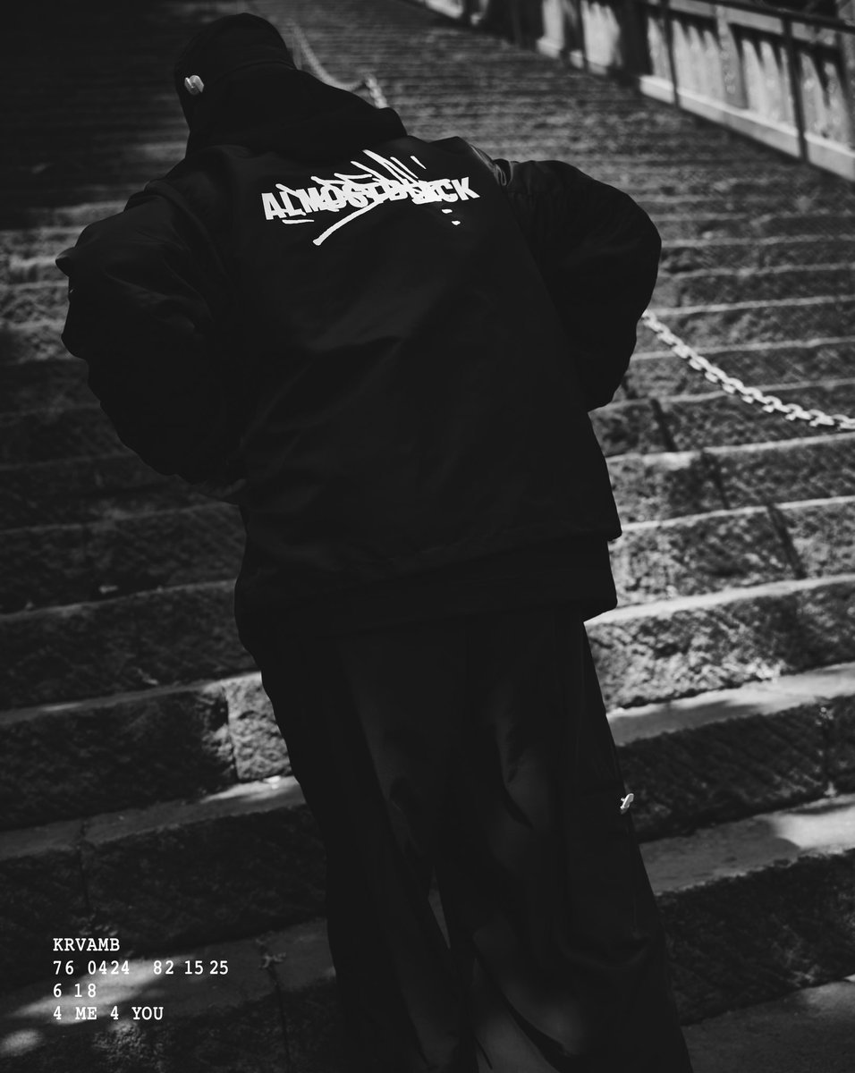 KREVA × ALMOSTBLACK コラボTシャツ ALMOSTBLACK × KREVA オールモストブラック クレバ｜Crew Neck T