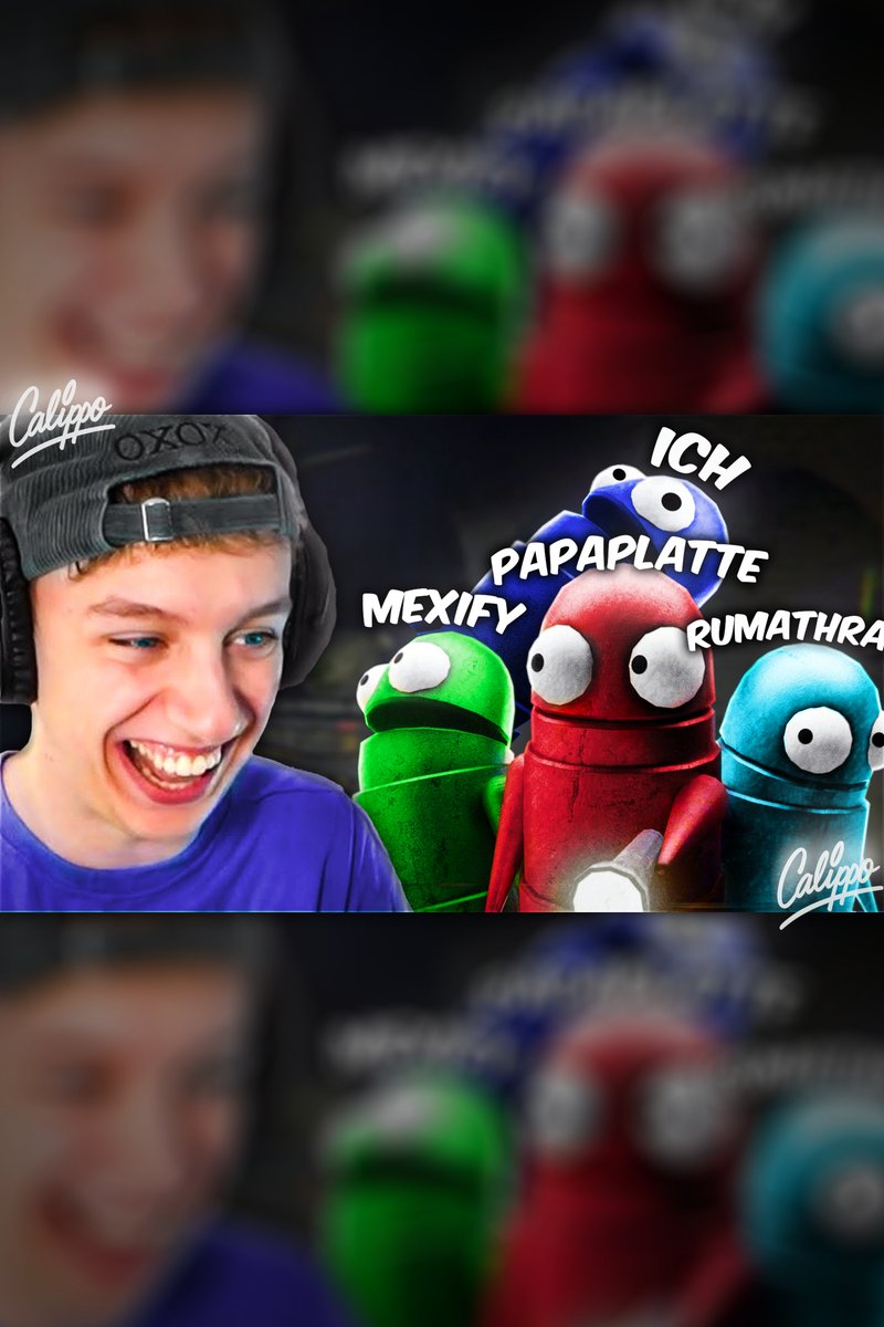 Hey, habe gerade ein Thumbnail für <a href="/LetsHugoYT/">LetsHugo</a> gemacht, zu dem Video wo sie R.E.P.O gespielt haben!

War wild - hatte Lust das so umzusetzen! 
Was sagt ihr? 👀