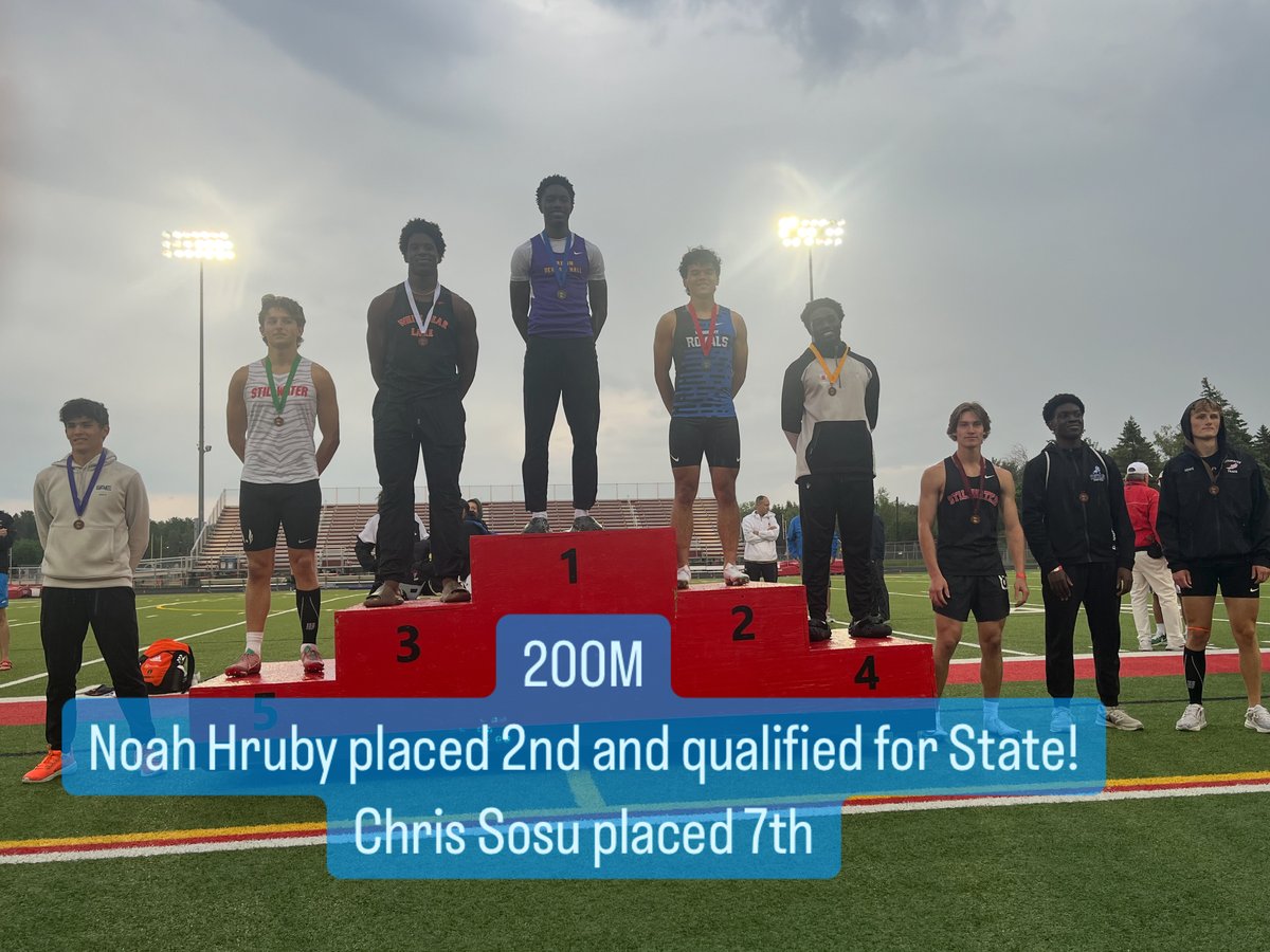 Section 4AAA Runner Up Noah Hruby returns to the MSHSL in 2025 running the 200 meter dash. Let's Go Noah!