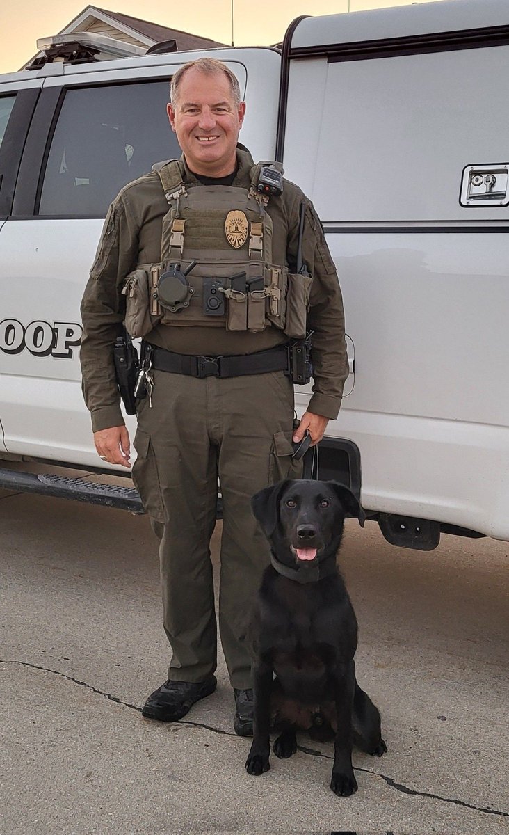 Please help us congratulate our newest certified dog team! Trp. Defreece and PSD Boomer will be seen frequently at the State Captial, Husker football games and other events to detect explosive devices and address them before they go 'Boom' <a href="/NSP_CapSec/">NSP Capitol Detail</a>