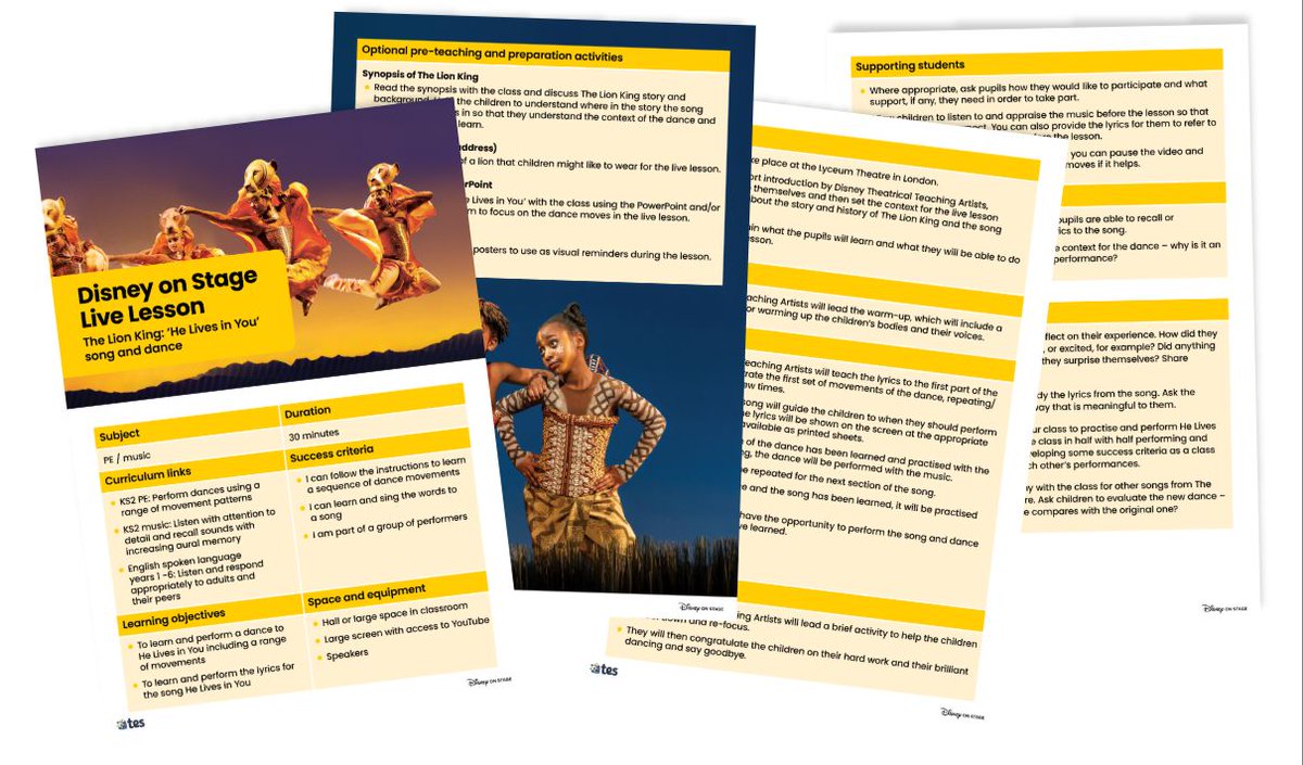 EducatorMagUK's tweet photo. Tes and Disney on Stage collaborate to inspire #classrooms across the UK...

https://t.co/ckkHWLFJZ1 

@tes RP

#schools #disneyonstage #tes #education #classroom #livelessons #students #teachers https://t.co/DIpOTfPzj2