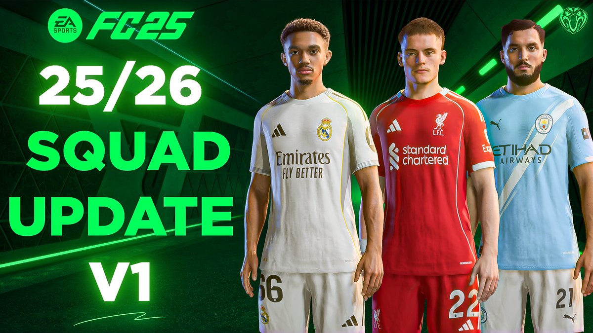 🚨 NEW DROP: 25/26 Squad Update V1 for FC 25 – 100% FREE! 🔥

👤 Latest Transfers
🔄 New Managers
🆙 Promoted &amp; 🔻 Relegated Teams

🎥 Preview here: youtu.be/_oKFS3cTnFI

#FC25 #FIFA23Mods #FacePack #CareerMode #FreeMod