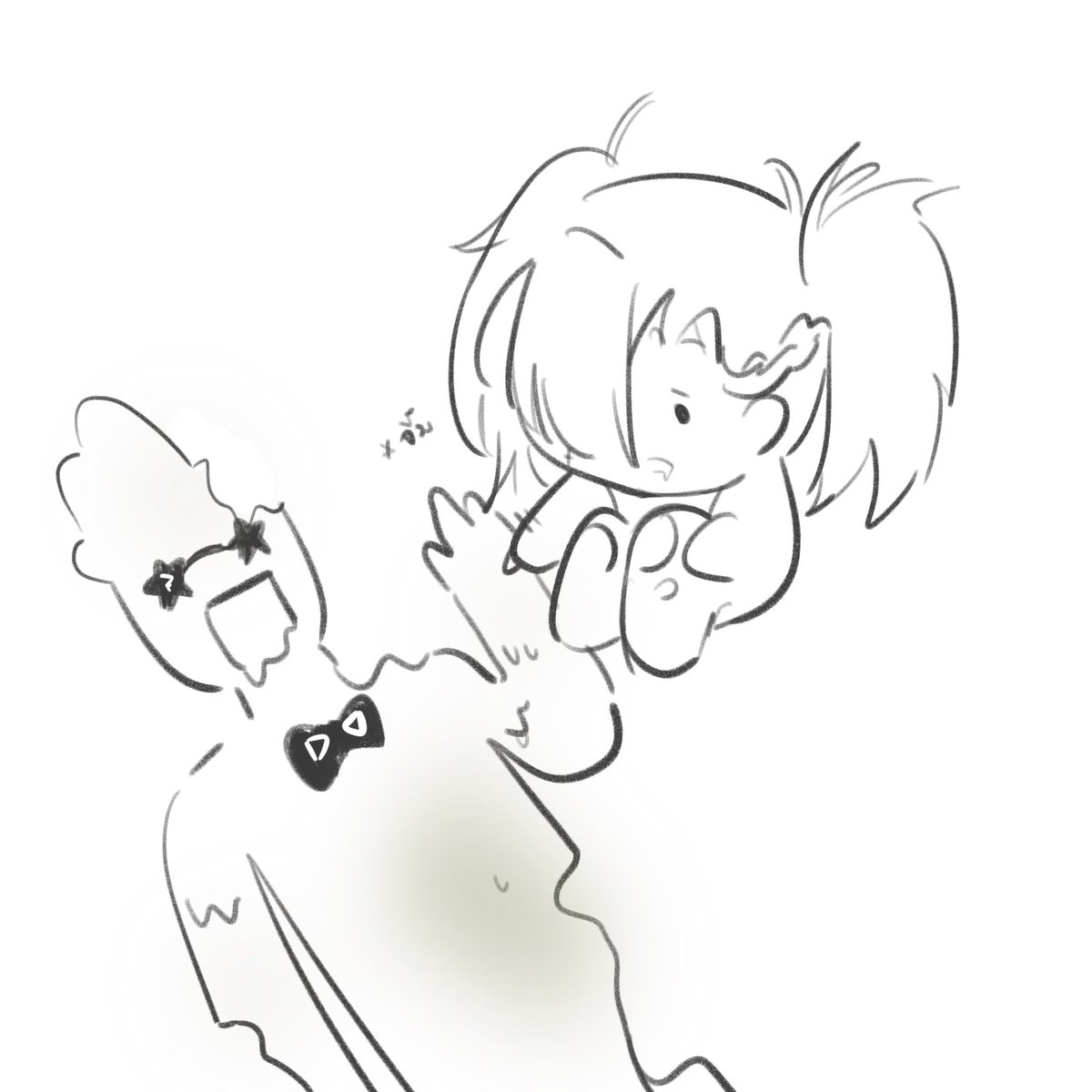 mpc_anemonae's tweet image. &quot; อืออ อื้อ ? ขนม.. .. ? &quot; 

ซอมบี้สาวนั่งยองๆจ้องมองขนม(?)บางอย่างที่อยู่บนพื้นพลางเอานิ้วจิ้มๆเล่น ดูว่ายังมีชีวิตอยู่มั้ยนะ..พร้อมด้วยความคิดในหัวที่เธอเผลอพูดออกมาเสียงดังกว่าที่คิดนิดหน่อย

&quot; กิน....ได้มั้ยอะ... &quot;