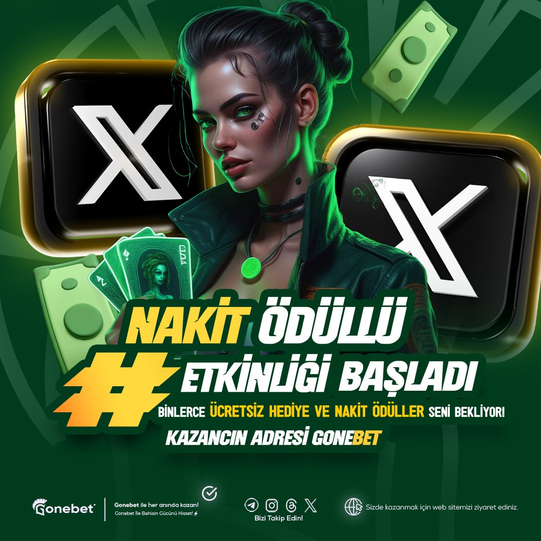 🎁Yatırım Şartsız Nakit Ödül!

📢Yorumlar Arasından 10 kişiye 1.000 TL

🔁RT Yap, Sayfamızı Takip Et
💬#gonebetkazandirir Hashtagi ve Site Kullanıcı Adınız ile Paylaşım Yapın!

Örnek: #gonebetkazandirir En Çok Kazandıran Bahis Sitesi (Harun774)

Giriş: bit.ly/gonetwitter