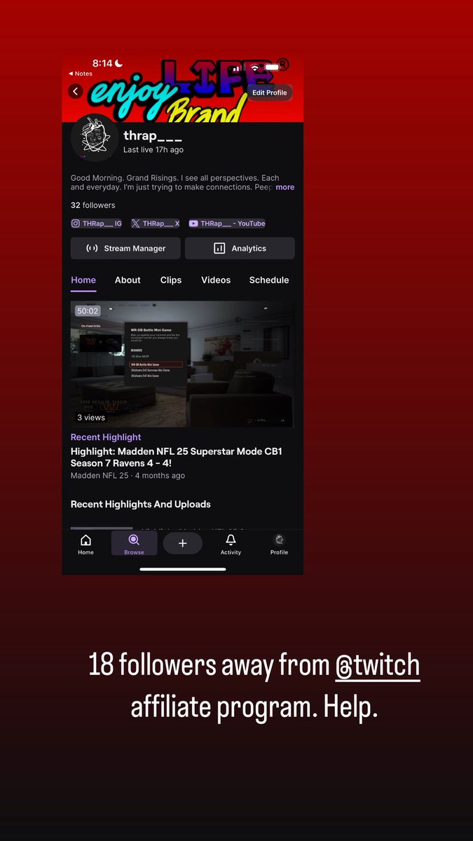 THRap___'s tweet image. Help. @Twitch