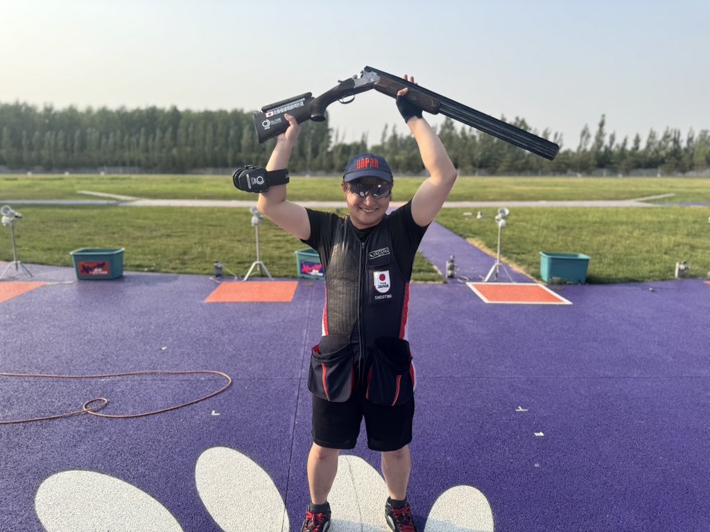 アジア選手権大会（ASIAN CUP2025 CHN 🇨🇳6月1日〜6月12日）
★男子トラップ個人（6月10日）
田村道英選手🇯🇵
24 24 24 23 25/120
6位シュートオフ制して
6位ファイナル入り
最終成績　金メダル🥇
#クレー射撃 #日本クレー射撃協会