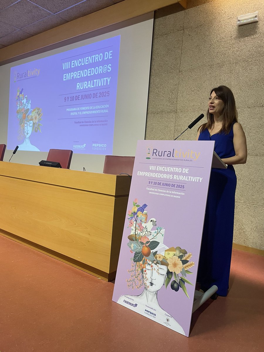 FADEMUR (@fademur) on Twitter photo 👩🌾Clausura el VIII Encuentro de Emprendedor@s #Ruraltivity <a href="/Isabelbombal1/">Isabel Bombal Diaz</a> , directora general de Desarrollo Rural, Innovación y Formación Agroalimentaria del <a href="/gobmapa/">Ministerio de Agricultura, Pesca y Alimentación</a>.
El mundo rural tiene un futuro prometedor gracias a todos vuestros proyectos y vuestra energía y talento para 👩🌾Clausura el VIII Encuentro de Emprendedor@s #Ruraltivity <a href="/Isabelbombal1/">Isabel Bombal Diaz</a> , directora general de Desarrollo Rural, Innovación y Formación Agroalimentaria del <a href="/gobmapa/">Ministerio de Agricultura, Pesca y Alimentación</a>.
El mundo rural tiene un futuro prometedor gracias a todos vuestros proyectos y vuestra energía y talento para
