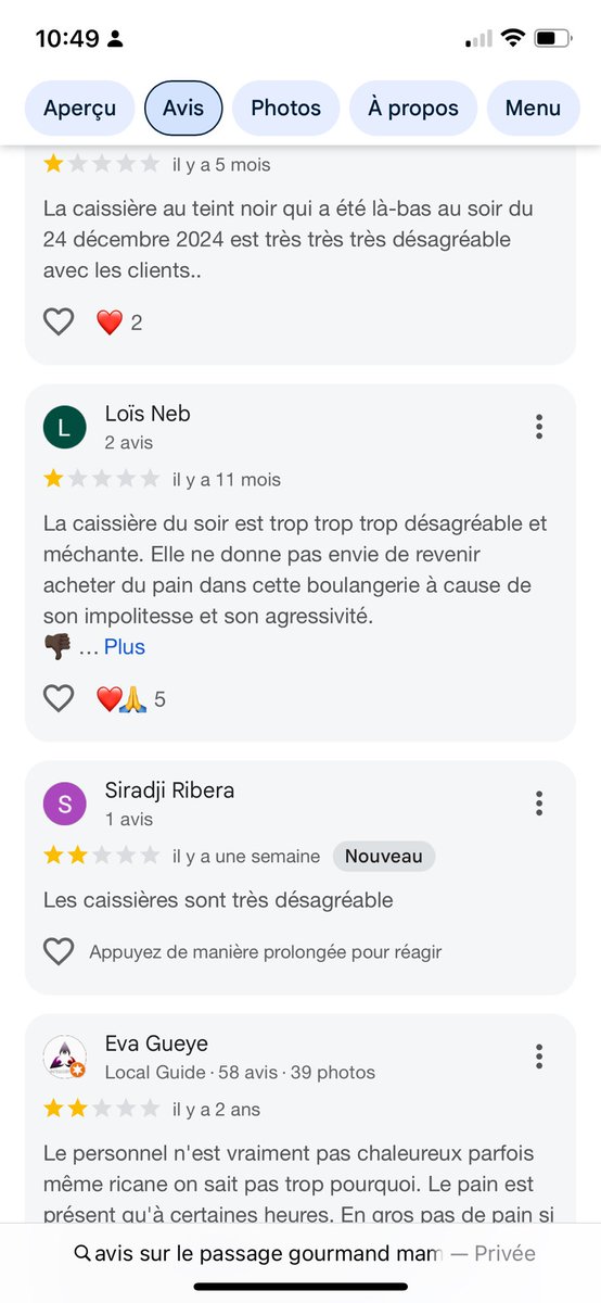 CskKany's tweet photo. Je suis choquée du comportement de la caissière de cette boulangerie. Déjà une première fois, elle m’a mal parlé parce que j’avais un billet de 1000F. Aujourd’hui encore, même scénario. Et quand je lui demande comment on fait, elle me dit : “Tu rends le pain et tu sors”, https://t.co/MVfqpNq0U9