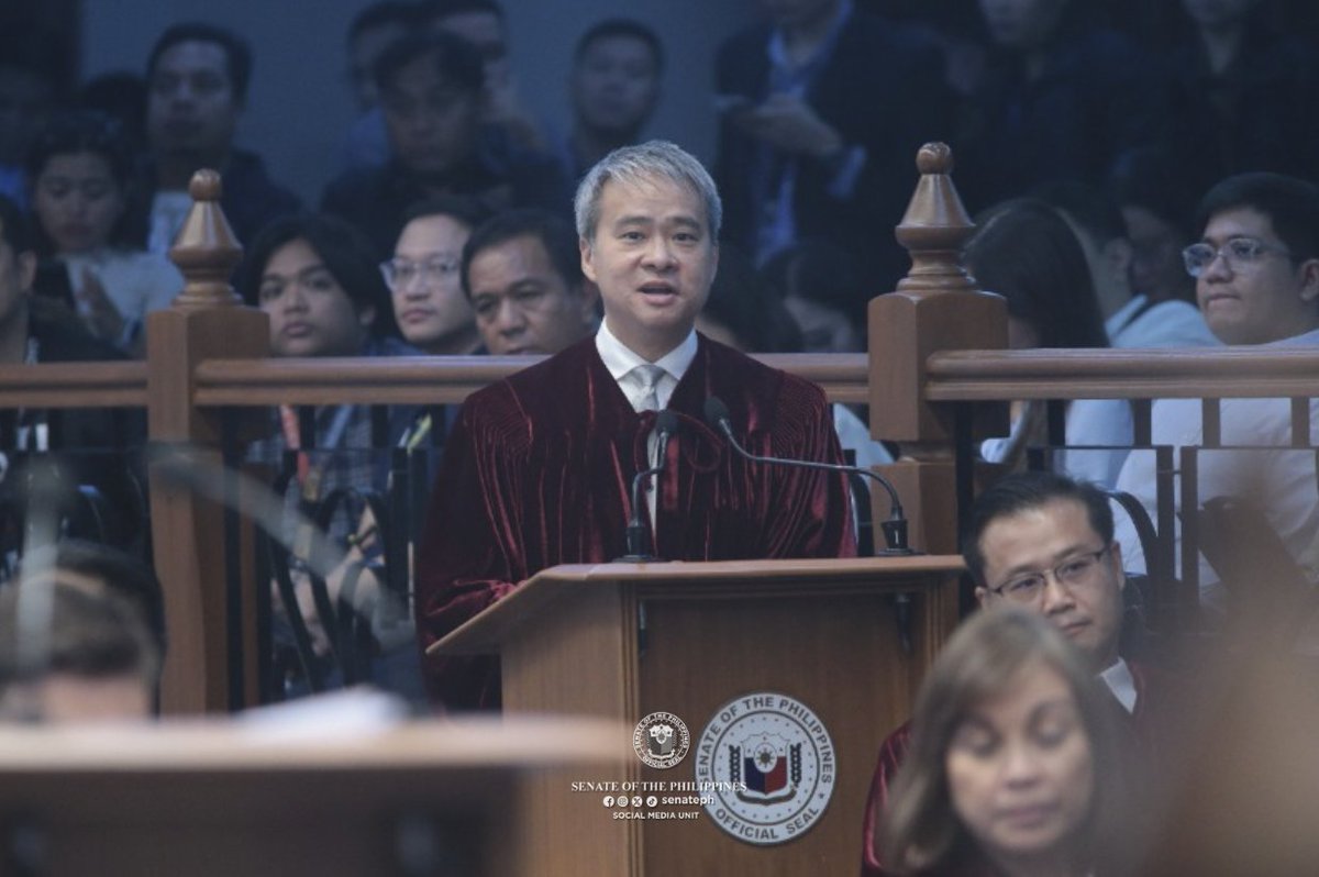 Senate of the Philippines (@senateph) on Twitter photo <a href="/SenatorBongGo/">Bong Go</a> <a href="/SenRobinhood/">Senator Robin Padilla</a> Sen. Joel Villanueva asserted that the Senate has no constitutional authority to summarily dismiss an impeachment complaint, emphasizing that its role is strictly to try and decide cases of impeachment, as mandated by Article XI, Section 3(6) of the 1987 Constitution. #SenatePH <a href="/SenatorBongGo/">Bong Go</a> <a href="/SenRobinhood/">Senator Robin Padilla</a> Sen. Joel Villanueva asserted that the Senate has no constitutional authority to summarily dismiss an impeachment complaint, emphasizing that its role is strictly to try and decide cases of impeachment, as mandated by Article XI, Section 3(6) of the 1987 Constitution. #SenatePH