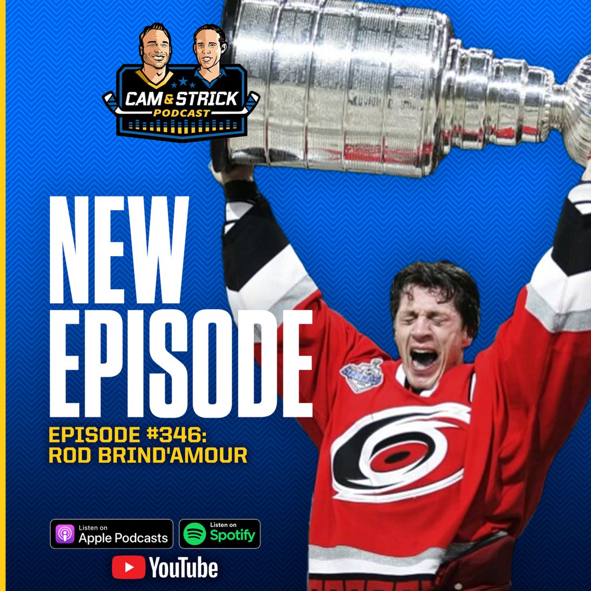 🎙️Episode #346: Rod Brind'Amour

- Yearly deep runs 
- Rantanen situation 
- Maurice conversation 
- Evander Kane resurgence 
- Head coaching spots

➕ Much more

🎧: camandstrick.com/subscribe
 📺: youtu.be/1bE0W2OJvrg?fe…