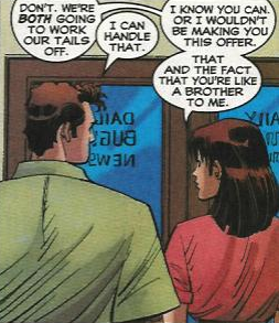 Dr_Spoder's tweet image. Peter Parker, the man who treats women he dated and kissed, as his sisters.