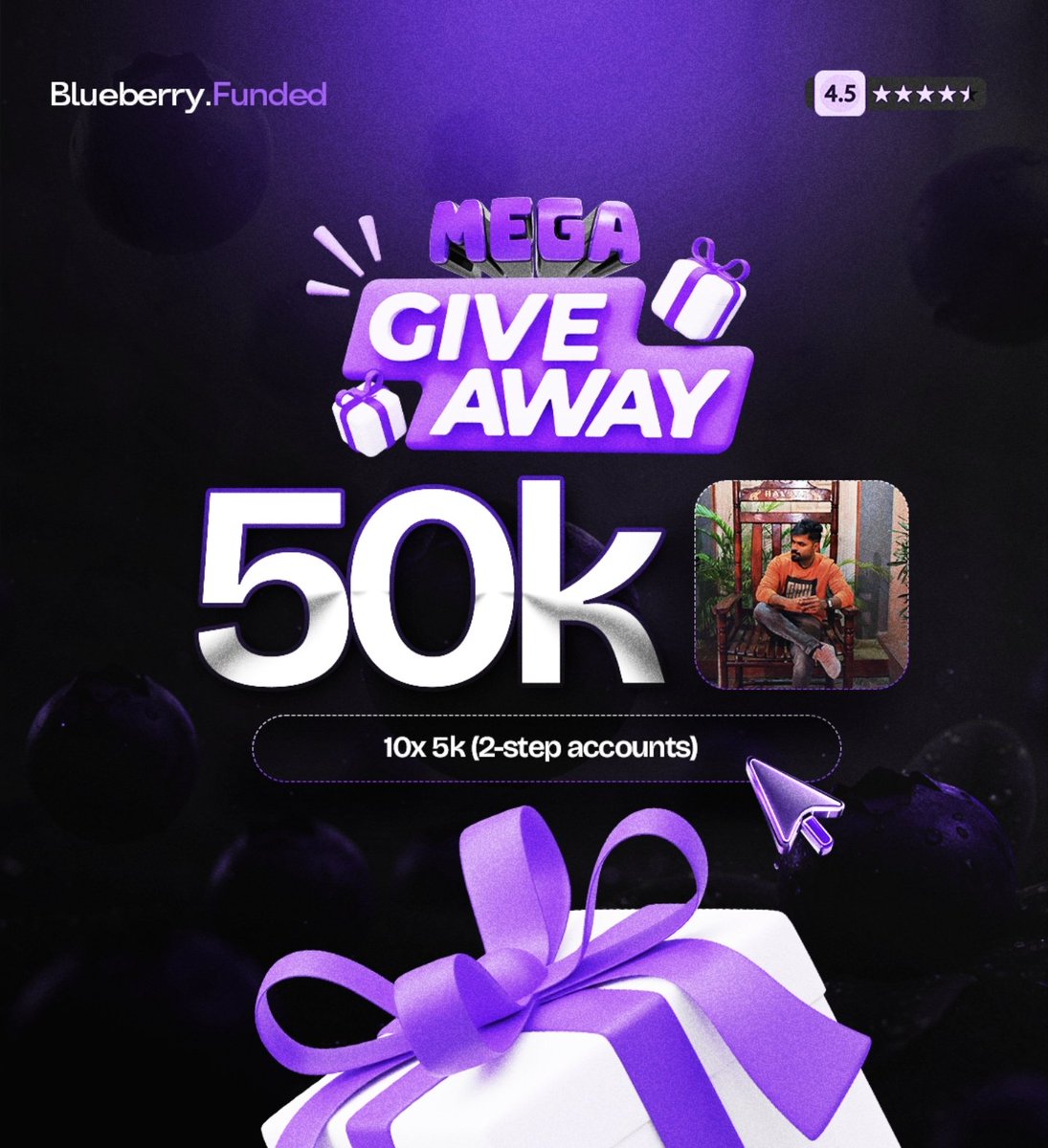 NandanFx x Blueberry 🫐 10x5k Giveaway 🚀
Buy Any Account from partner's link and you're eligible 

Buy Link- blueberryfunded.com/?utm_source=af…

Must Follow - <a href="/BlueberryFunded/">Blueberry Funded</a> <a href="/Abhinandanfx/">Nandan Fx</a>

Discord - discord.gg/fBaqgxX2vV
Winners Selection on Discord Only!