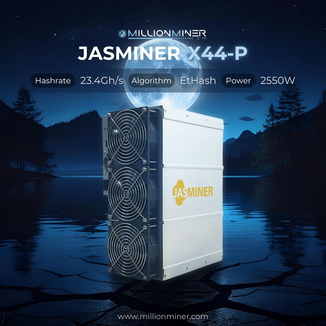 millionminercom's tweet photo. โ๏ธ Jasminer X44-P โ high-efficiency ETC & ETHW mining with EtHash power โกโ๏ธ
Quiet performance. Big results.
#JasminerX44P #ETCMining #ETHWMining #EtHash #CryptoMining #AsicMiner #MiningRig #BlockchainTech #NextGenMiner https://t.co/ARfRSbVepA
