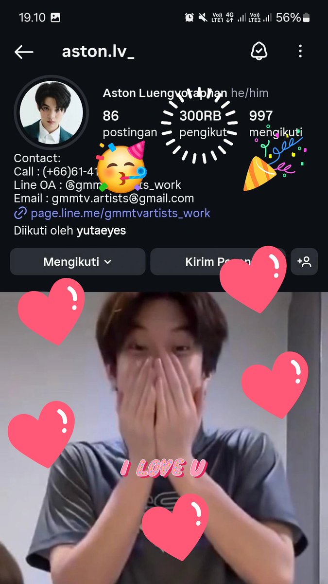 UntoldGenie's tweet image. Congratulation sweetheart 🥰
I'm cheering you from Indonesia
Hope i can meet you someday
Smile a lot na~ Love you dear 🫶

P.S i'm gonna be in Bangkok for New Year #countingday 

Ur lil aunt 😆

#AstonCheerishOn300K
