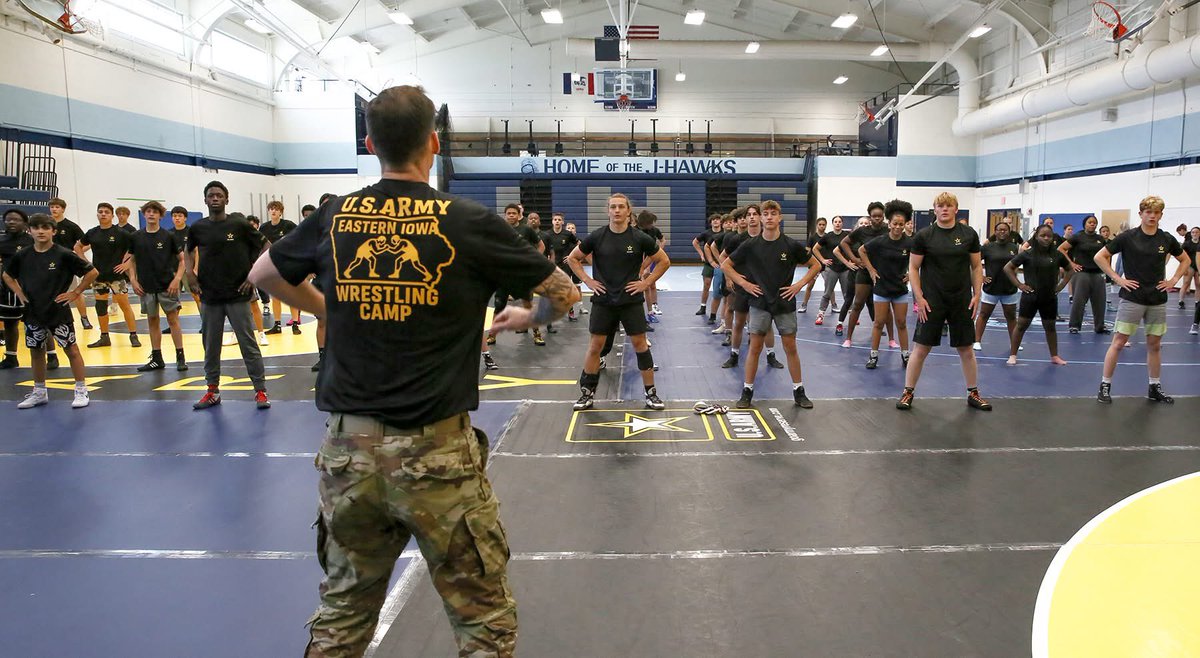 Jeff_Wrestling's tweet photo. Some photos from yesterday… Day two of the US Army Camp starts at 10am!!!  💪 https://t.co/2Y40ANc1nY