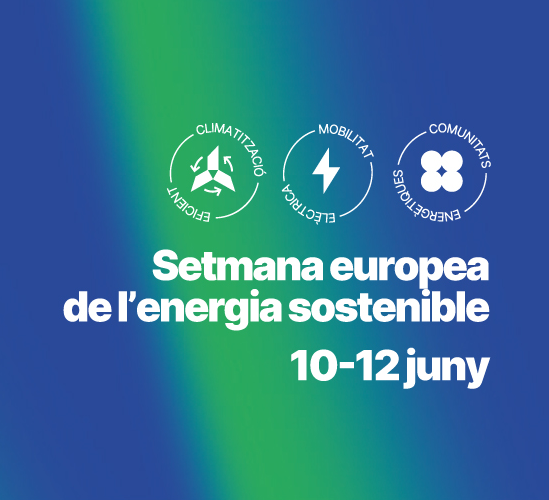 Dipta_cat's tweet photo. Uneix-te a la setmana europea de l'energia sostenible. A la @Dipta_cat també sumem esforços per una energia renovable, neta i sostenible. #DiptaSuma #MésSostenibilitat
▶️https://t.co/VavlerpwPb https://t.co/8BWQZJAO42