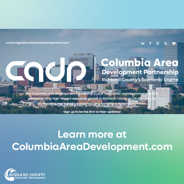 Get a peek at the future of economic development in the #ColumbiaSCregion, and connect to receive the details on the latest activity ➡ columbiaareadevelopment.com

#RichlandSC #RichlandCountySC #CADPartnership