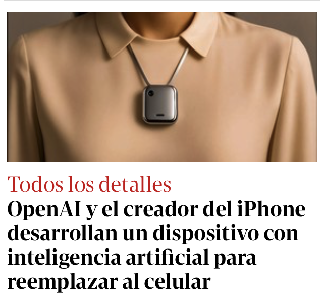 Esto me recuerda a los esclavos de Roma, que llevaban siempre colgando esto.