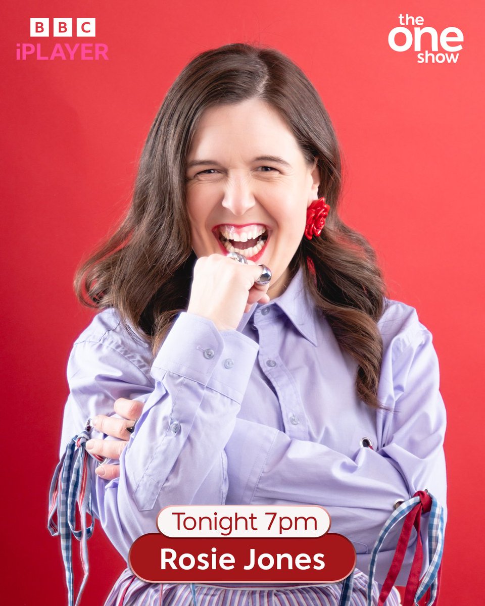 BBC The One Show (@bbctheoneshow) on Twitter photo Rosie Jones is talking about her upcoming tour and writing her first sitcom ✨
Send q's for her below 👇 or email theoneshow@bbc.co.uk 📩 Rosie Jones is talking about her upcoming tour and writing her first sitcom ✨
Send q's for her below 👇 or email theoneshow@bbc.co.uk 📩