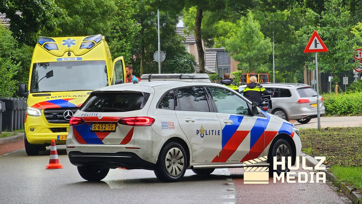 Meisje valt van fiets, traumahelikopter in Nunspeet