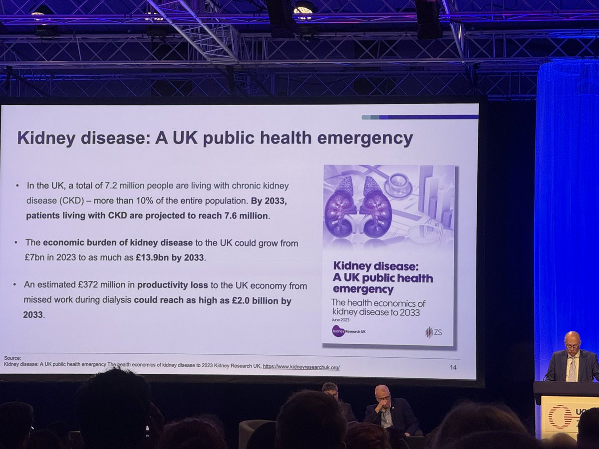 Prof Sir Stephen Powis, national medical director for NHS England looking to the future of managing #kidney disease #UKKW25 #RenalResearchNI #cardiorenalmetabolic #diabetes #CRM #nephrology