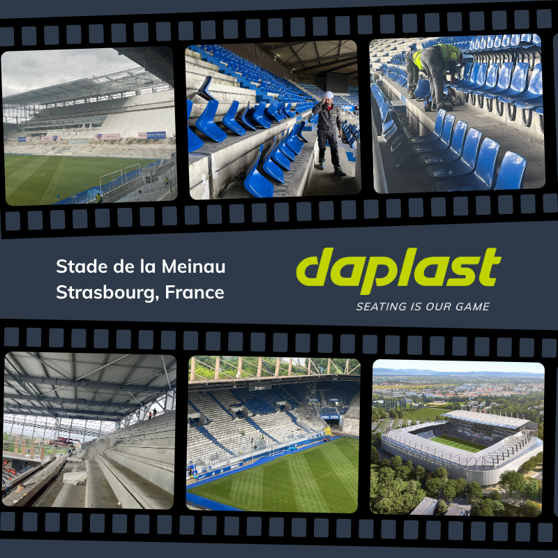 🏟️ Comienzan los trabajos en el icónico 𝐒𝐭𝐚𝐝𝐞 𝐝𝐞 𝐥𝐚 𝐌𝐞𝐢𝐧𝐚𝐮, Estrasburgo, Francia.
Un proyecto liderado por <a href="/strasbourg/">Strasbourg.eu</a>, con el estudio <a href="/Populous/">Populous</a> como arquitecto principal, junto al estudio Rey-de Crécy.
#Daplast #Seatingisourgame