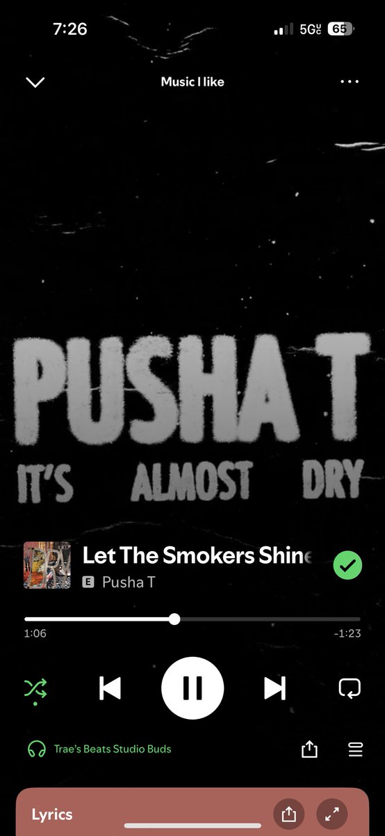 Trae943's tweet image. song of the day #PushaT