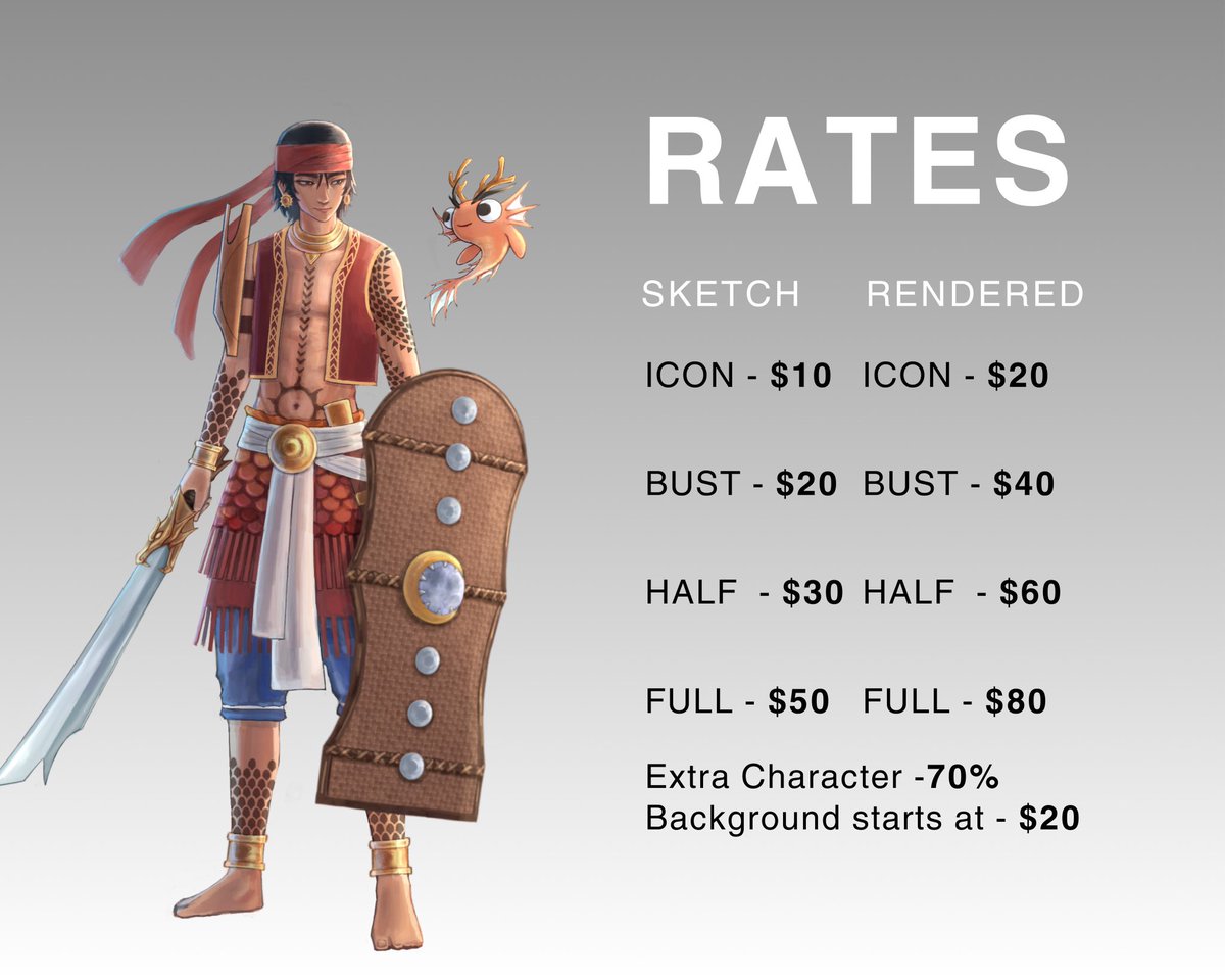 hiroromiii's tweet image. ❗EMERGENCY COMMISSION❗
I need funds to cover my internship allowance for a month:((
10% discount for new clients and returning clients ~ Taking 4 slots!
Any help is appreciated&amp;lt;333

#commissionsopen #vgen #artmoots
hiroumiii.carrd.co
