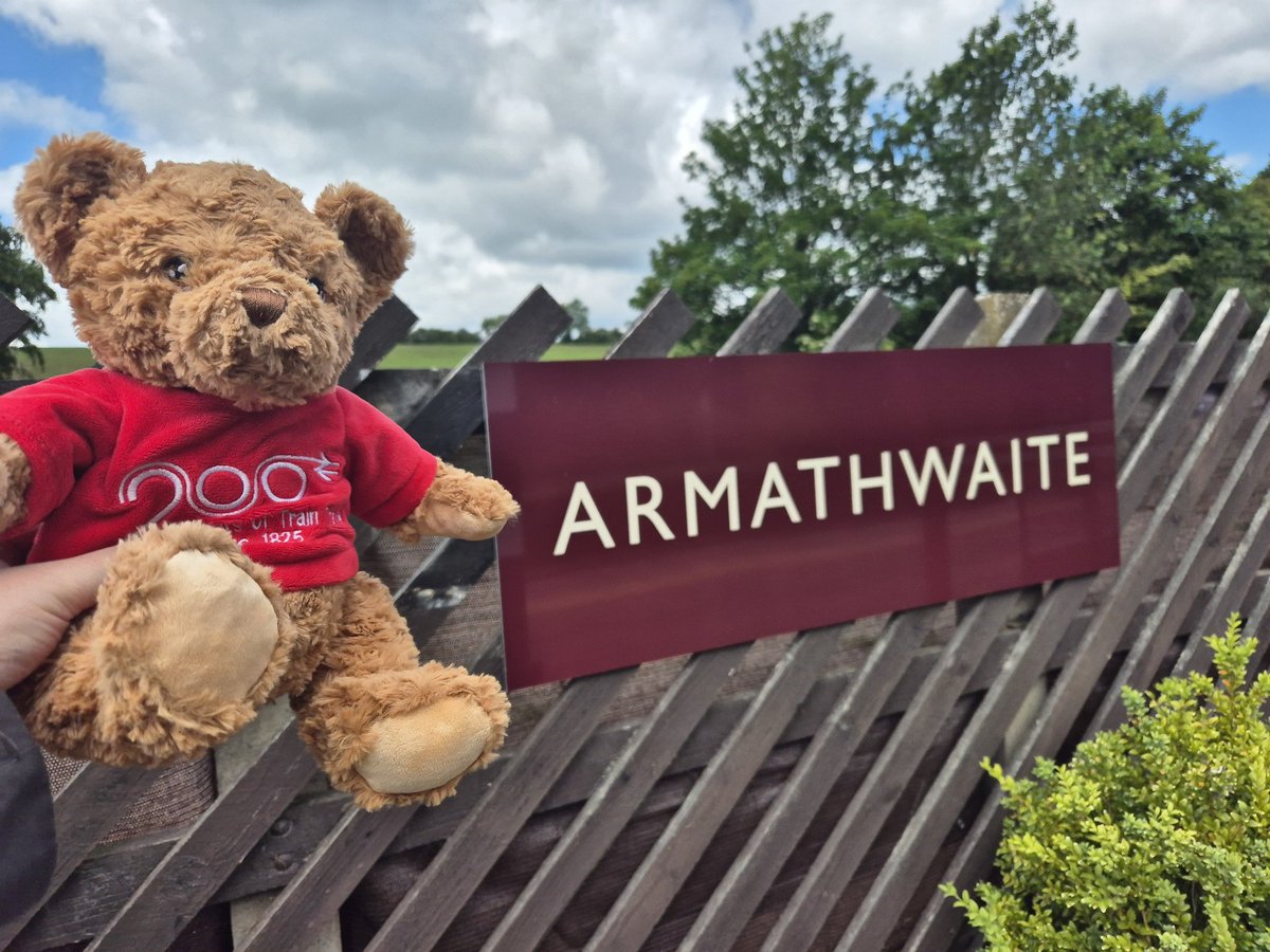 I have taken my Railway Bear 200 to visit Armathwaite today 

<a href="/railway200/">railway200</a>