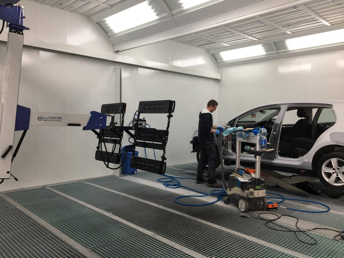 ▶️ Double prep area with IR drying system and scissor pneumatic lift. A cost-effective solution for any modern #bodyshop.

#spraybooth #paintbooth #carmaintenance