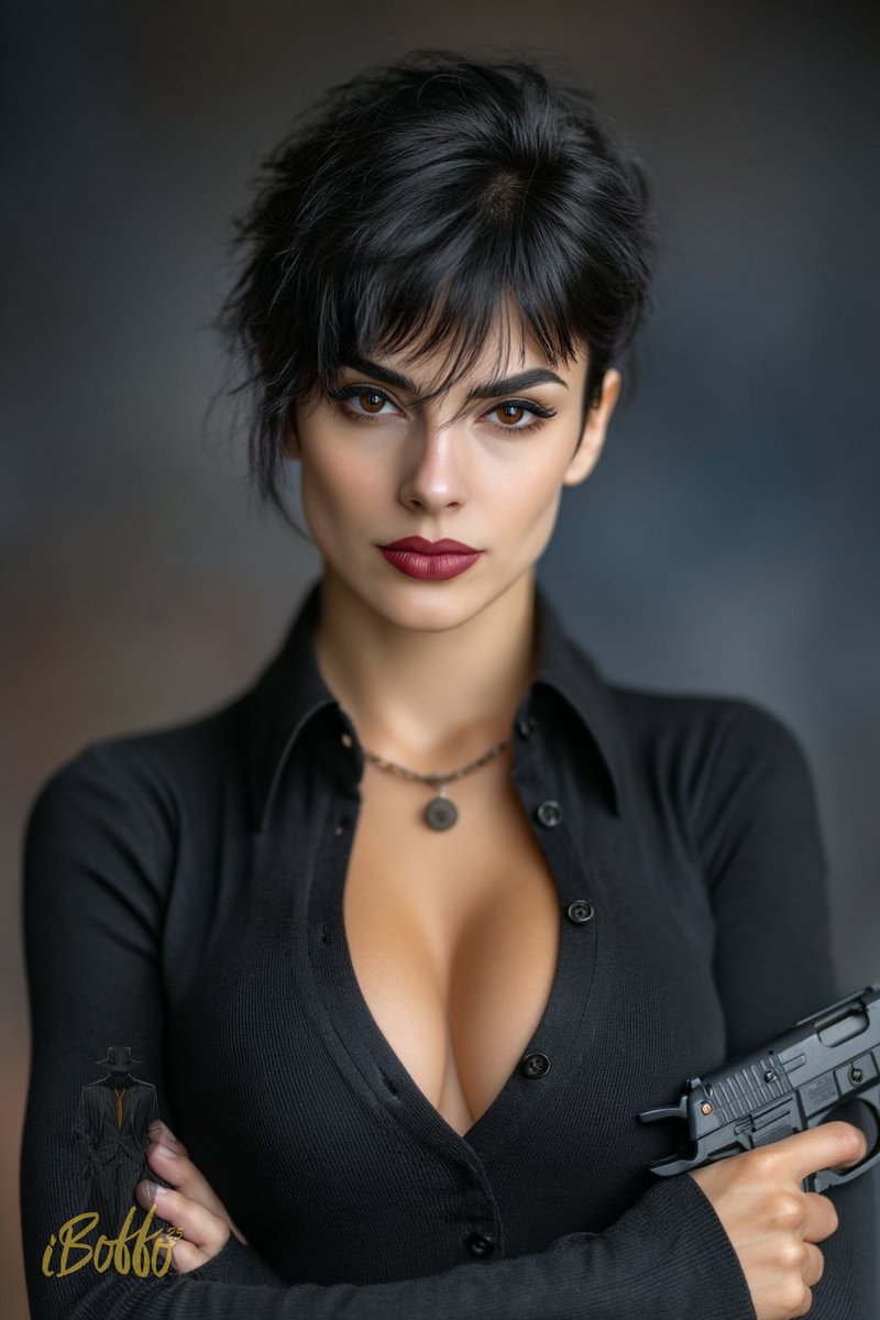 iboffocom's tweet image. Wait - is it? No doubt. This has to be a real-life photo of Modesty Blaise. #AIart #AIArtworkwomen #modestyblaise