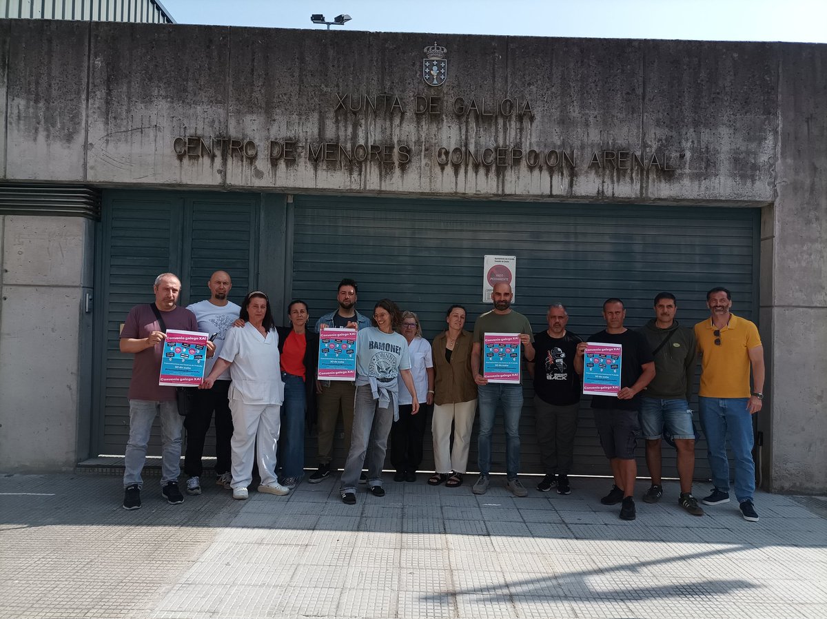 MarcosGRios's tweet photo. Compañeros do Centro Concepción Arenal por un #conveniogalegomenoresxa https://t.co/qP5ZbVmZqb