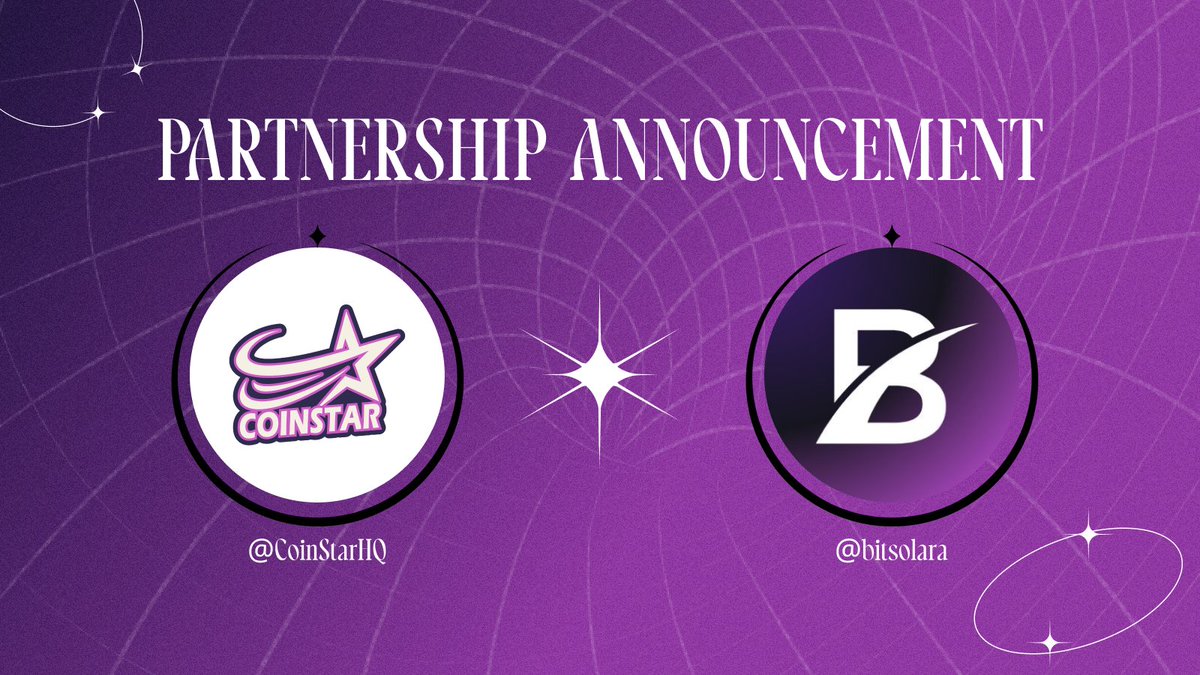 CoinStarHQ's tweet image. 📢 CoinStar x @bitsolara Partnership Announcement
We’re excited to join forces with Bitsolara, the next-gen Telegram-native platform transforming #Web3 through immersive GameFi and DeFi — all from a gamified mini-app.
Bitsolara lowers the barrier to Web3 adoption by…