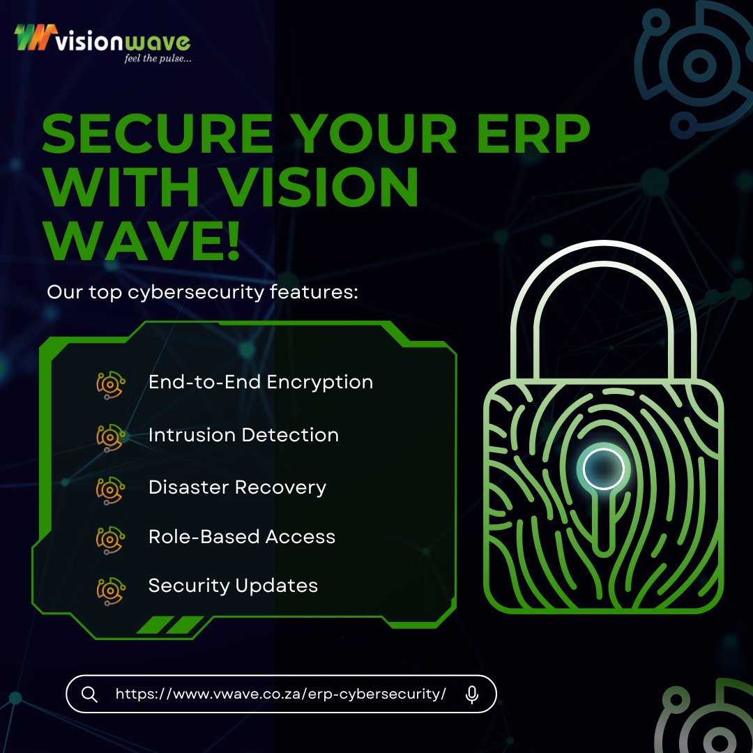 Vision_Wave_'s tweet photo. #Cybersecurity #ERP #VisionWave #DataProtection #SecureTech #DigitalTransformation https://t.co/hZQrXUbL09